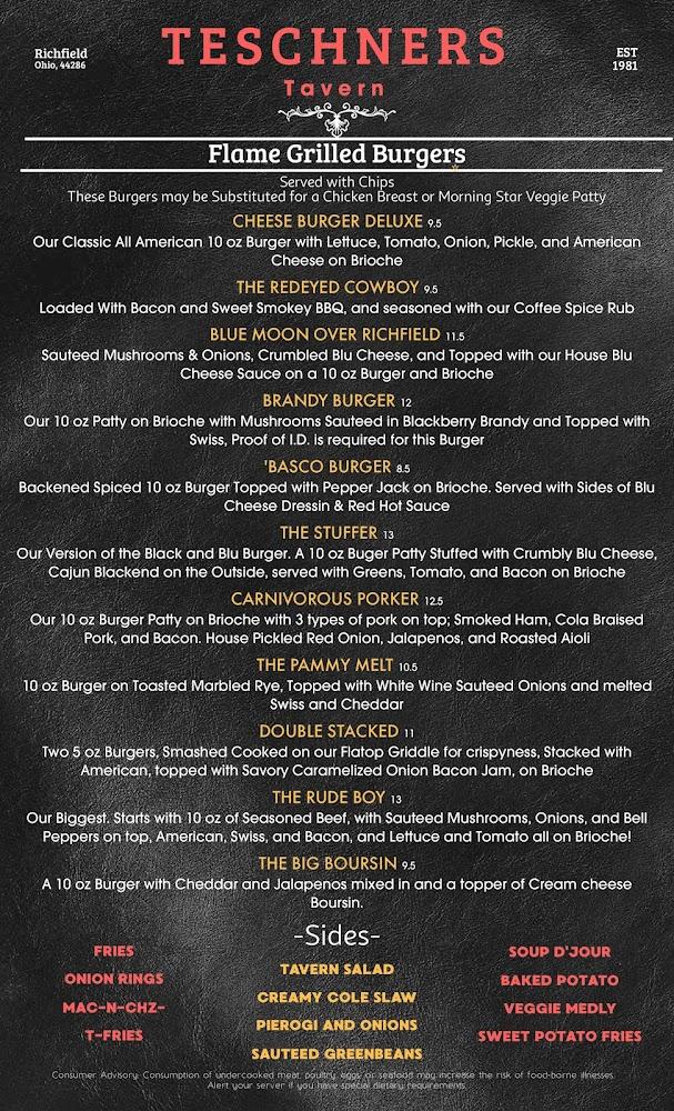 Teschner's Tavern Menu image 3